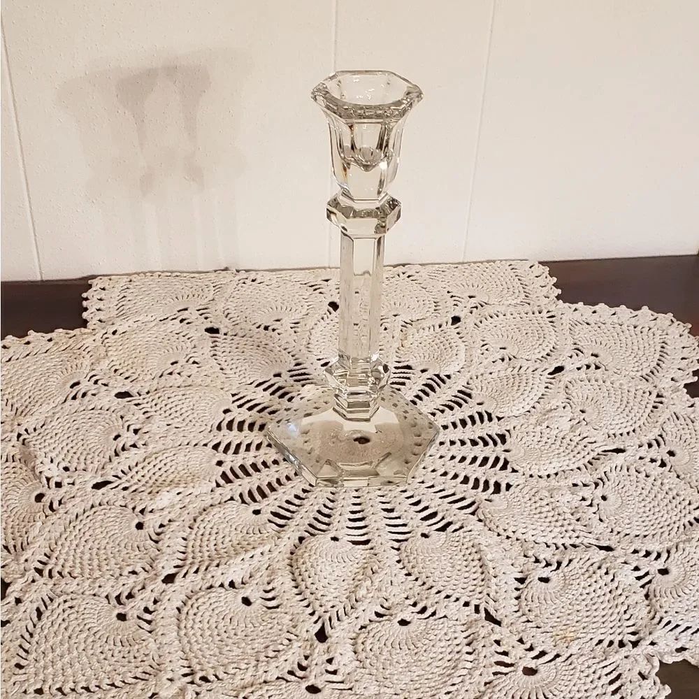 Vintage Lead Crystal Candle Holder